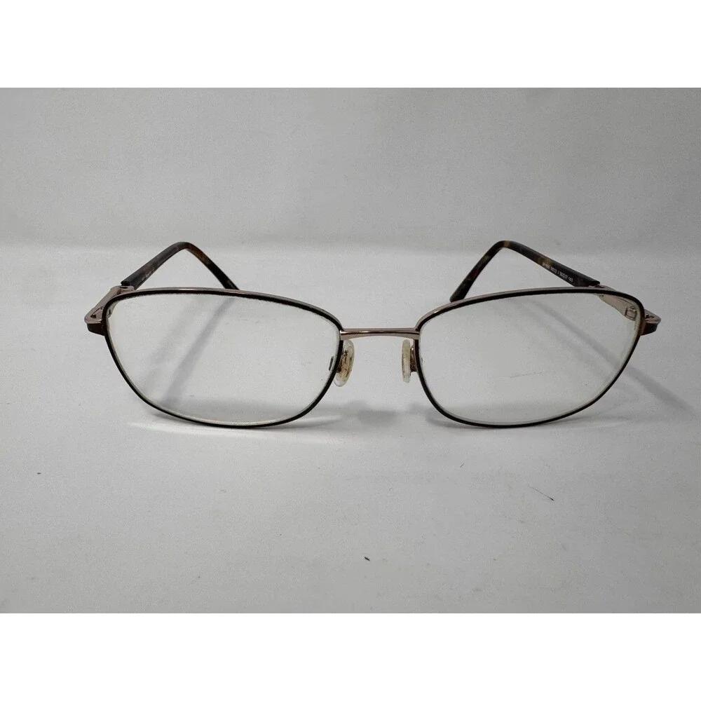 SuperFlex SF-558 Eyeglass Frames Only 56-17-140 Gold Brown Tortoise M202
